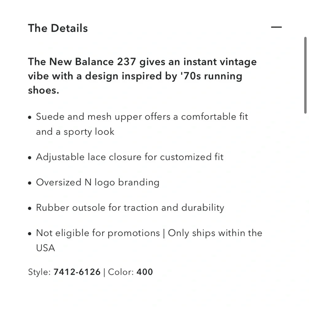 New Balance 237 Sneaker - Picture 9 of 9